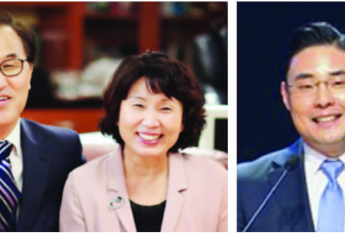 조기은퇴하는 노창수목사 내외(왼쪽사진), 지난달 4대 담임목사로 청빙완료된 이원준목사